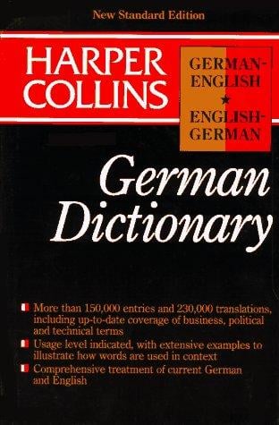Collins German English/English German Dictionary/Indexed