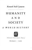 Humanity and society;: A world history