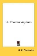 St. Thomas Aquinas