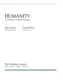 Humanity: an introduction to cultural anthropology