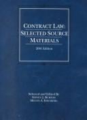 Contract Law: Selected Source Materials 2001