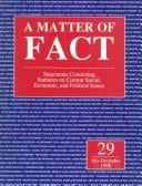A Matter of Fact: Statements Containing Statistics on Current Social, Economic, and Political Issues, July- December 1998 (Matter of Fact)