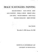 Image scavengers, painting: Richard Bosman, Nancy Dwyer, Ehry, Jack Goldstein, Thomas Lawson, Robert Longo, Judy Ritka, Walter Robinson, David Salle, Richard Seehausen, Robin Winters