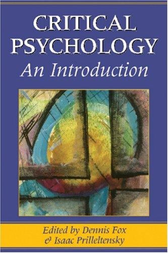 Critical Psychology: An Introduction