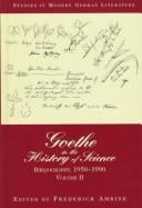 Goethe in the History of Science: Bibliography, 1950-1990 (Studies in Modern German Literature ; Vol. 29-30)