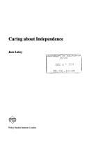 Caring about independence