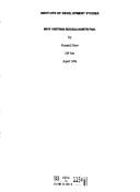 Why Visiting Sociologists Fail (IDS Discussion Papers)