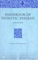 Handbook of Patristic Exegesis: The Bible in Ancient Christianity (The Bible in Ancient Christianity, V. 1-2)