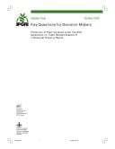 Key Questions for Decision-Makers - Protection of Plant Varieties Under WTO Agreement on Trade-Related Aspects of Intellectual Property Rights