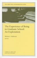 The experience of being in graduate school: an exploration