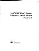 SAS/STATýý User's Guide, Version 6, Fourth Edition, Volumes 1 and 2