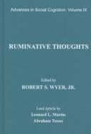 Ruminative Thoughts: Advances in Social Cognition, Volume IX (Advances in Social Cognition)