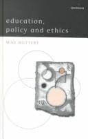 Education, Policy and Ethics