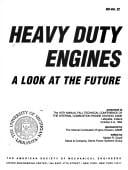 Heavy duty engines: a look at the future : presented at the 16th Annual Fall Technical Conference of the Internal Combustion Engine Division, ASME, Lafayette, Indiana, October 2-6, 1994