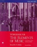 Workbook for the Elements of Music: Concepts and Applications, Vol. 1