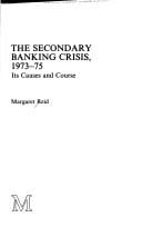 secondary banking crisis, 1973-75: its causes and course