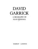 David Garrick: a biography