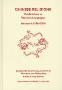 Chinese religions: publications in Western languages, volume 4, 1996-2000