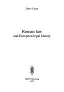 Roman law and European legal history