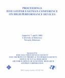 Proceedings: IEEE Lester Eastman Conference on High Performance Devices : August 6,7, and 8, 2002, University of Delaware, Newark, Delaware