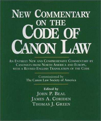 New commentary on the Code of Canon Law