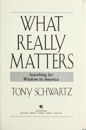 What really matters: searching for wisdom in America