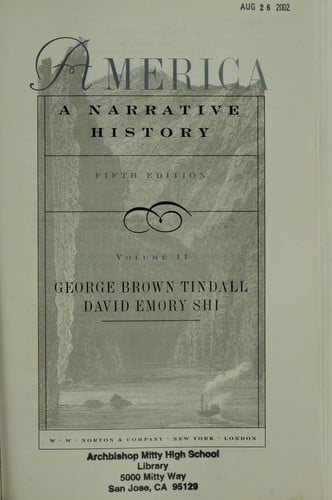 America: a narrative history