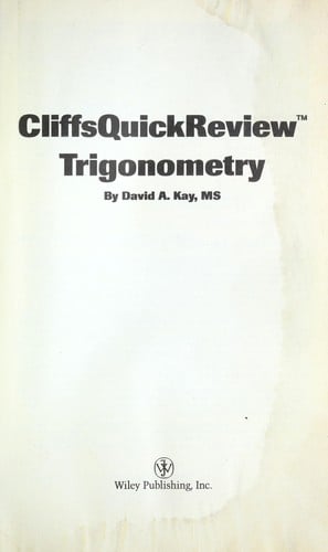 CliffsQuickReview trigonometry