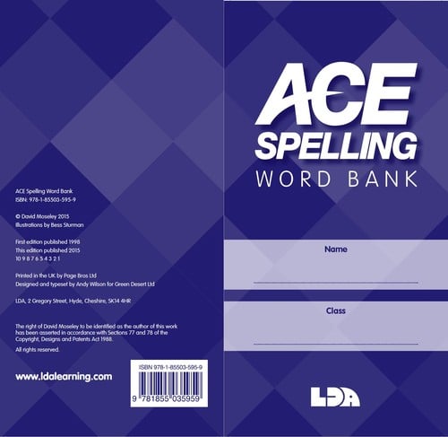 Ace Spelling Bank: A personal bank of spellings