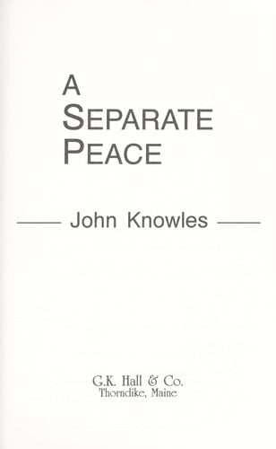 A separate peace