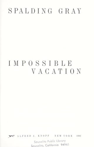 Impossible vacation