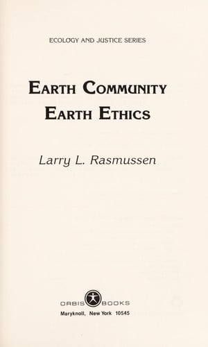 Earth community earth ethics