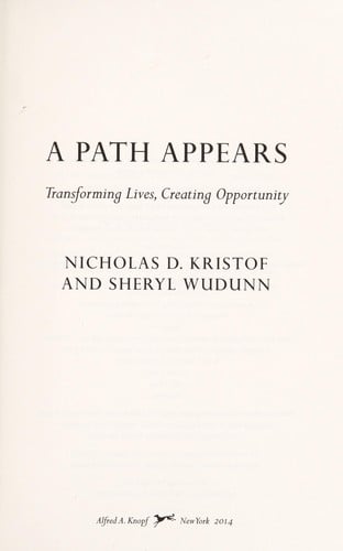 A path appears: transforming lives, creating opportunity