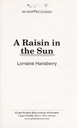 A raisin in the sun