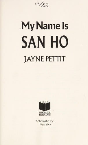 My name is San Ho