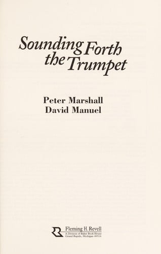 Sounding forth the trumpet