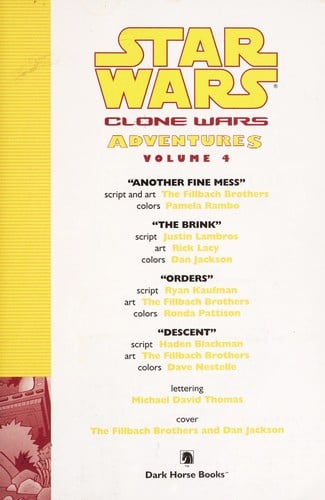 Star Wars: Clone Wars Adventures: Volume 4.