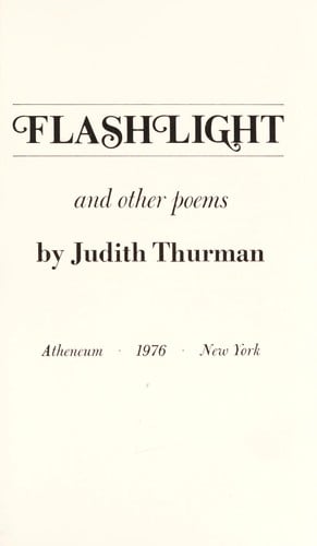 Flashlight, and other poems