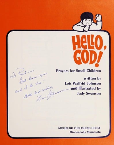 Hello, God!: Prayers for small children