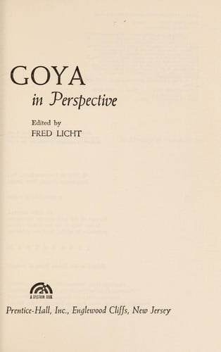 Goya in perspective.