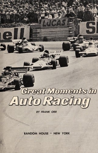Great moments in auto racing.