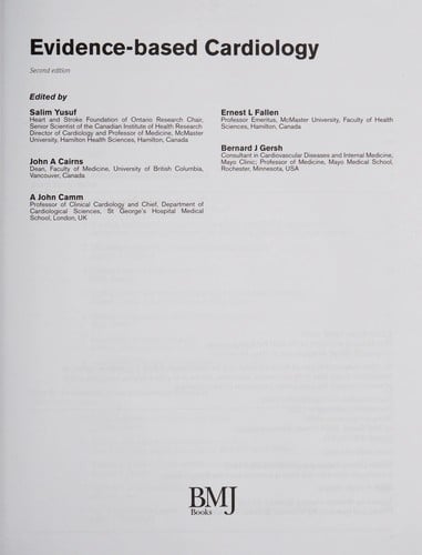 Evidence based cardiology