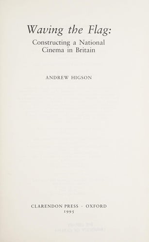 Waving the flag: constructing a national cinema in Britain