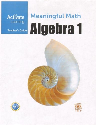Meaningful Math: Algebra 1 teacher's guide