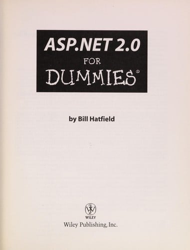 ASP.NET 2.0 for dummies