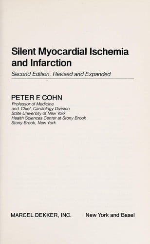Silent myocardial ischemia and infarction