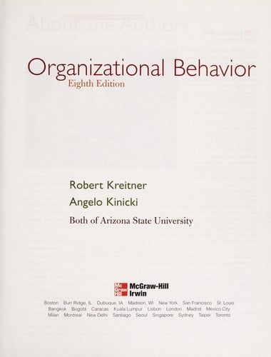 Organizational behavior