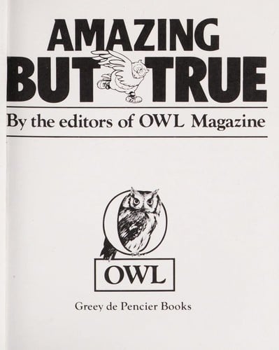 Owl's amazing but true