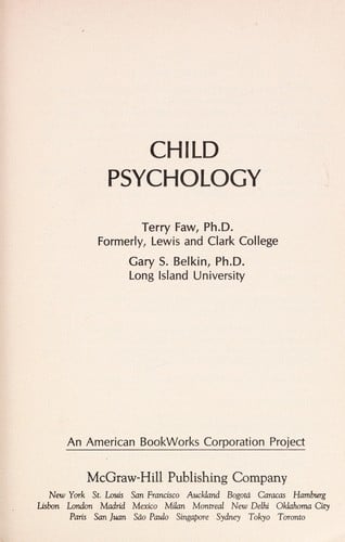 Child psychology