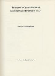 Seventeenth-century Barberini documents and inventories of art